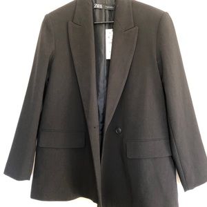 Oversized black blazer.